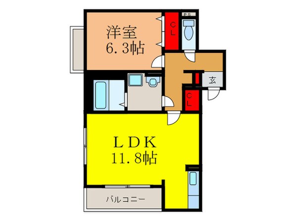 ラフレシール　ヌフの物件間取画像